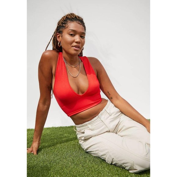 Urban Outfitters Josie Red V-Neck Vest Small - Picture 8 of 8